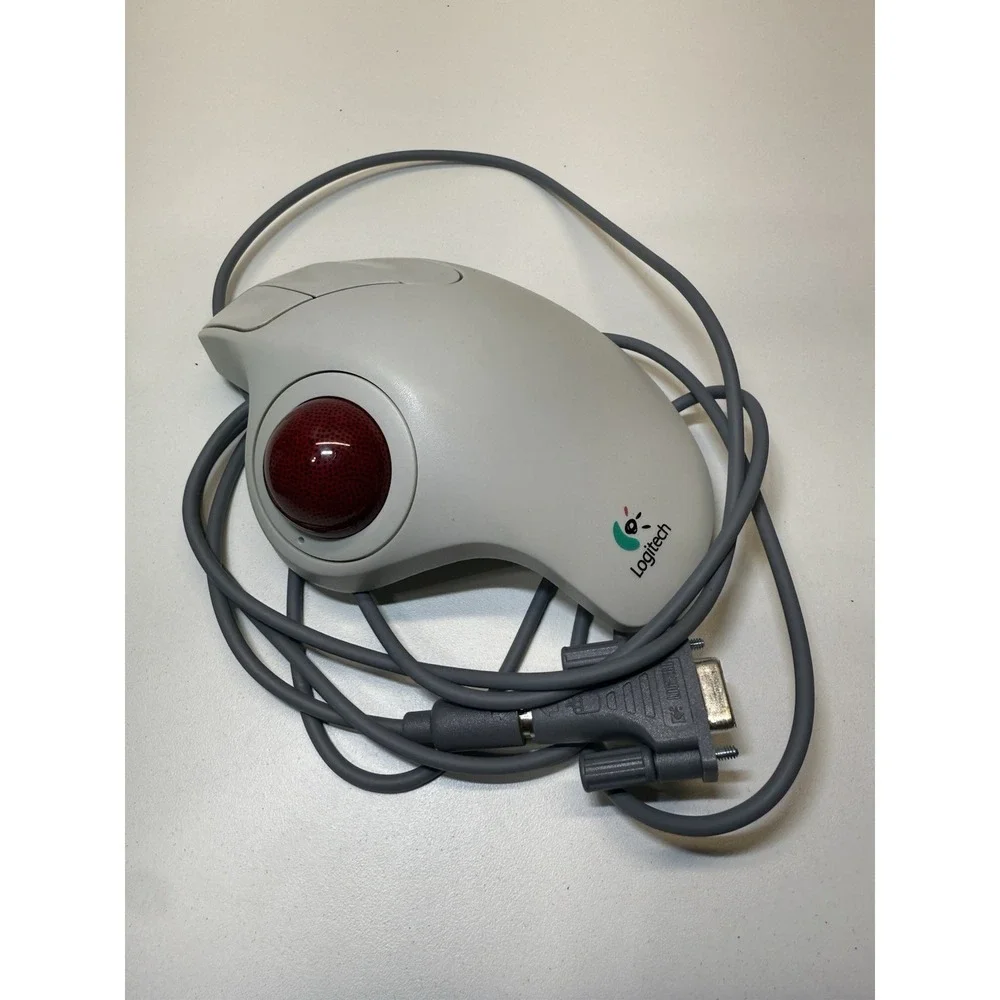 Logitech Trackman Marble Trackball Corded Mouse Model T-CH11 Untested